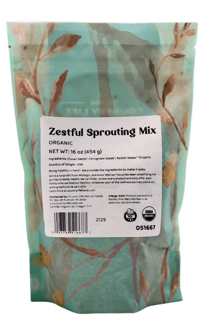 Zestful Sprouting Mix, Organic