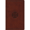 ESV Value Thinline Bible (Trutone, Brown, Mosaic Cross Design)