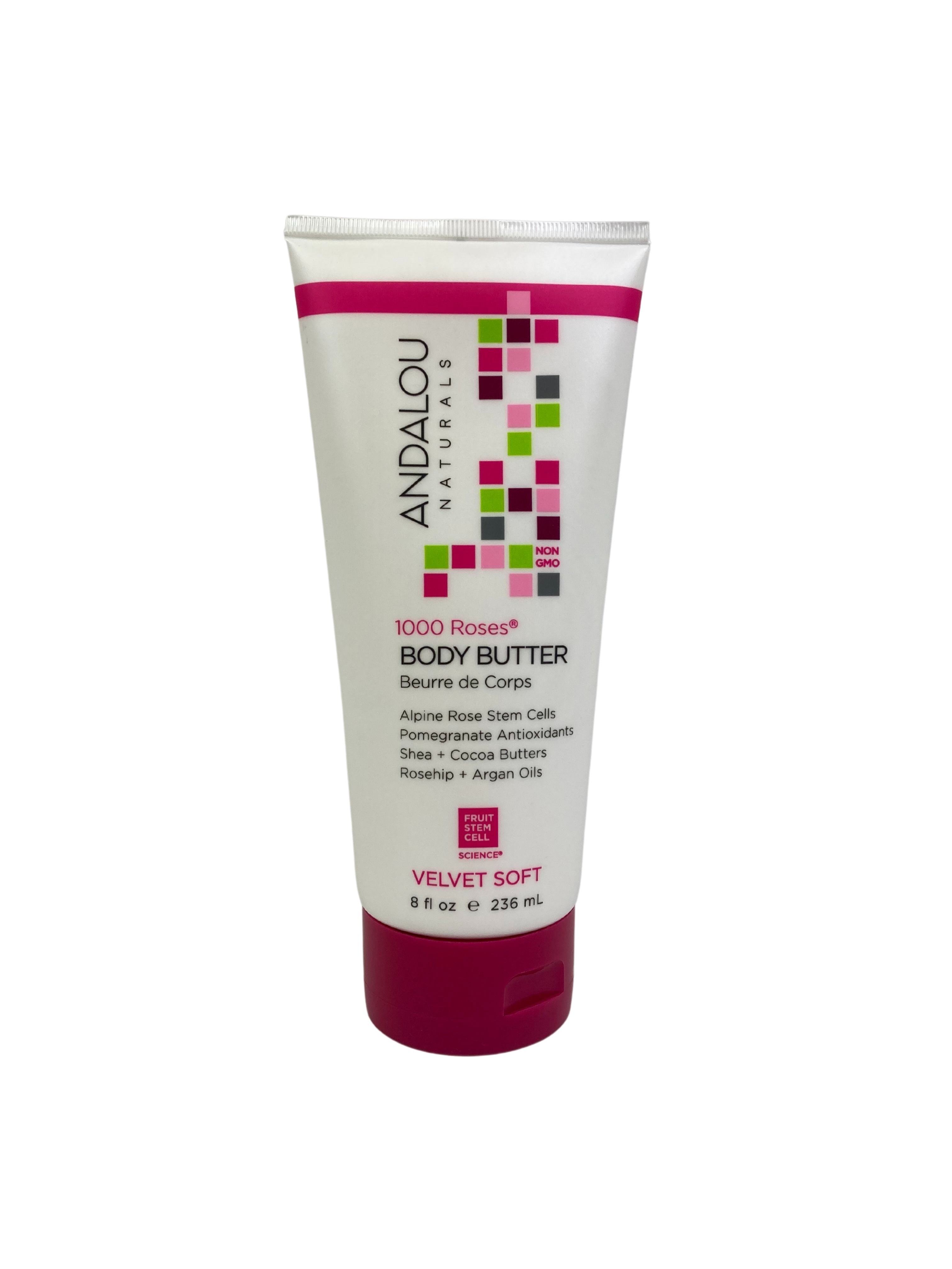 Body Butter, 1000 Roses, 8oz, Andalou Naturals