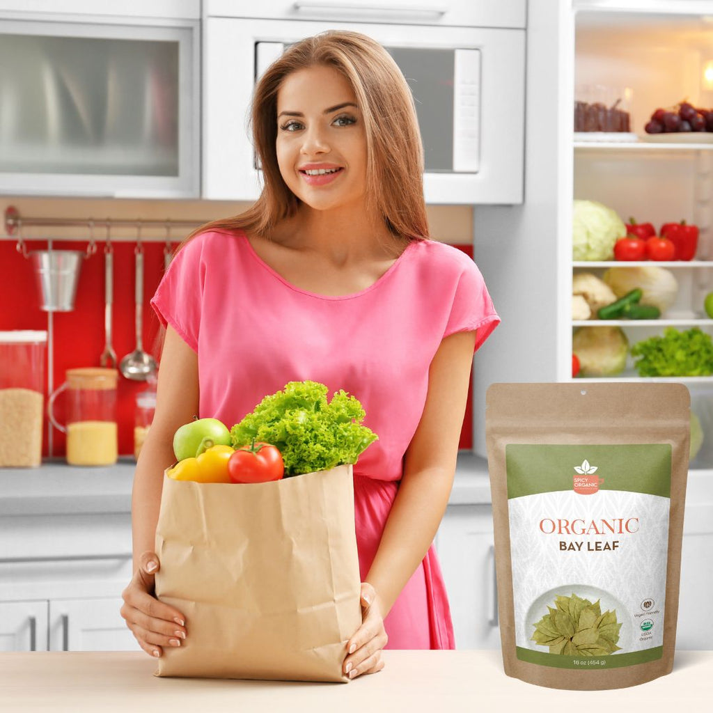 Premium Organic Bay Leaves - Hand-Picked, Sun-Dried, Non-GMO, and USDA Certified- Perfect for Cooking and Infusing Flavor