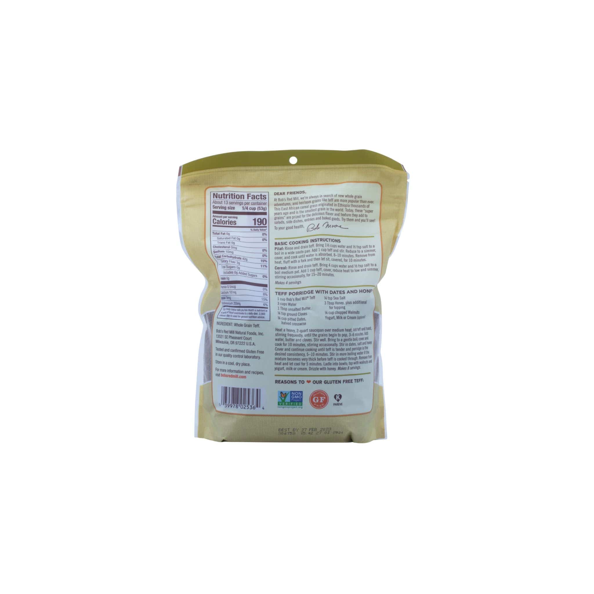 Teff Grain, Gluten-Free, Bob's Red Mill
