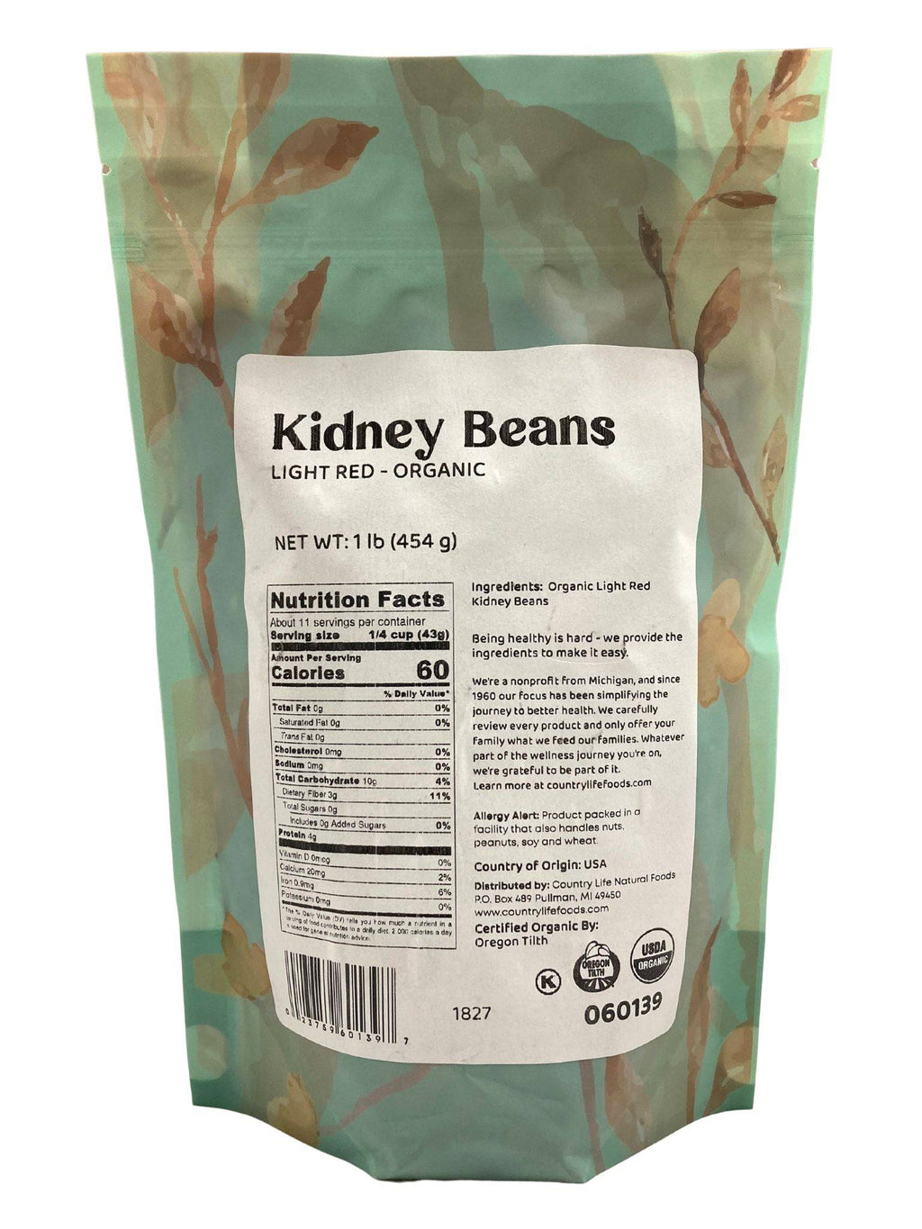 Kidney Beans, Light Red, Organic