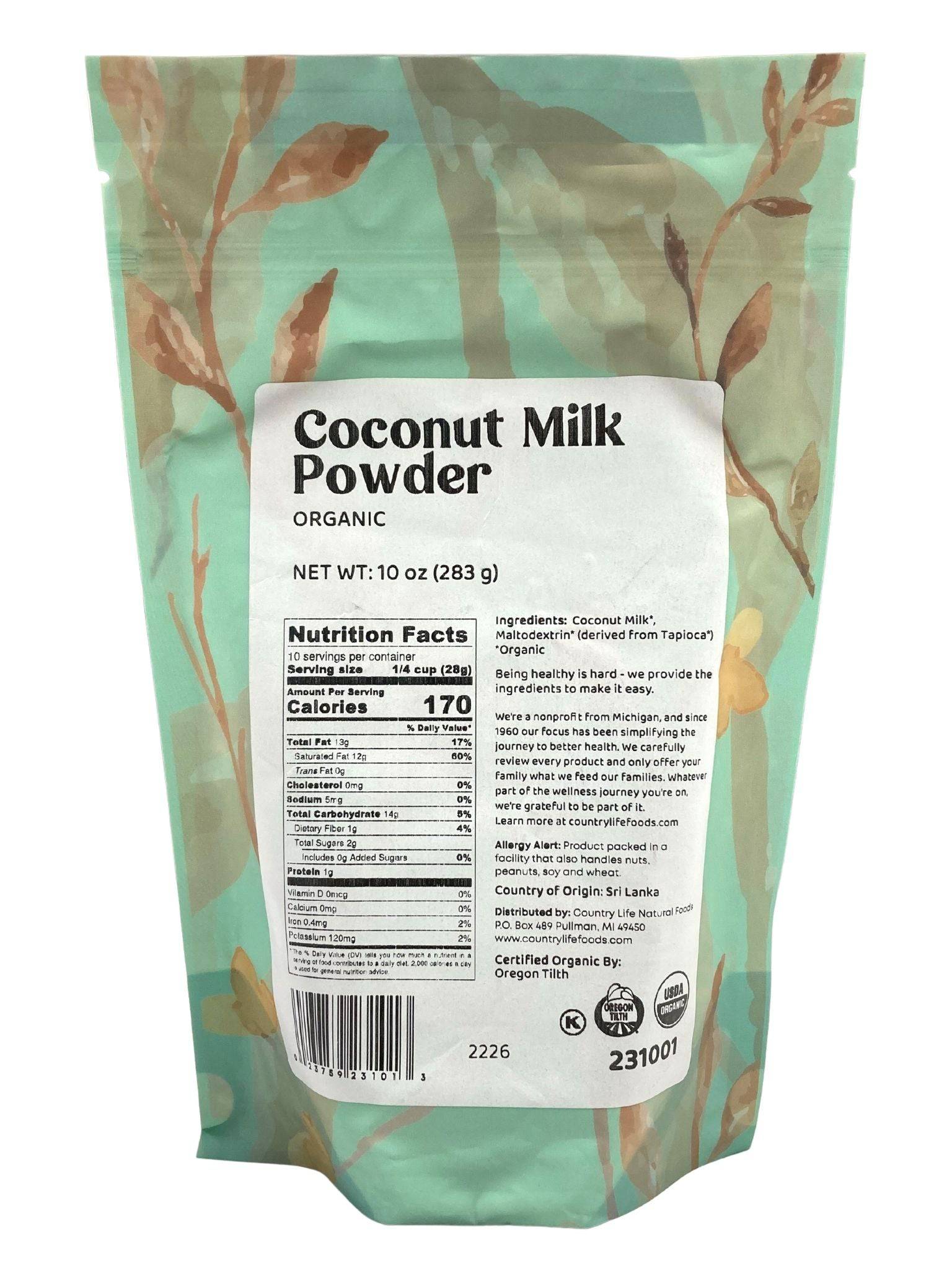 Coconut Milk Powder, Organic