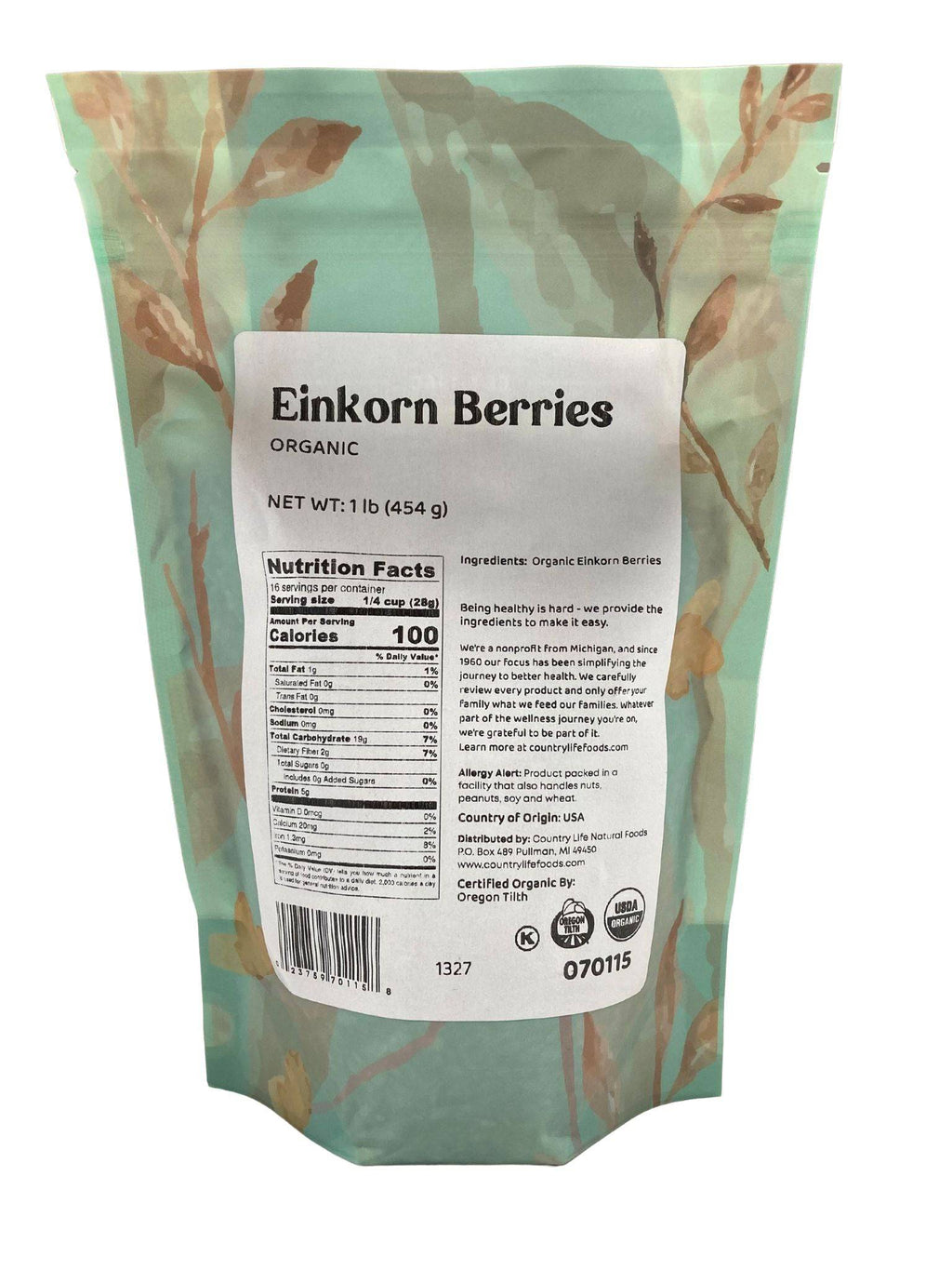Einkorn Berries, Organic