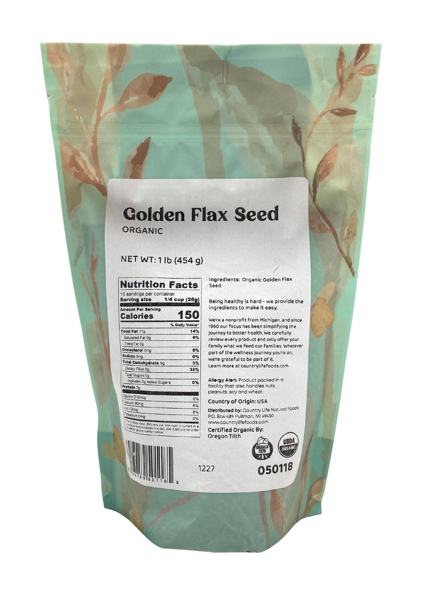 Flax Seeds, Golden, Organic