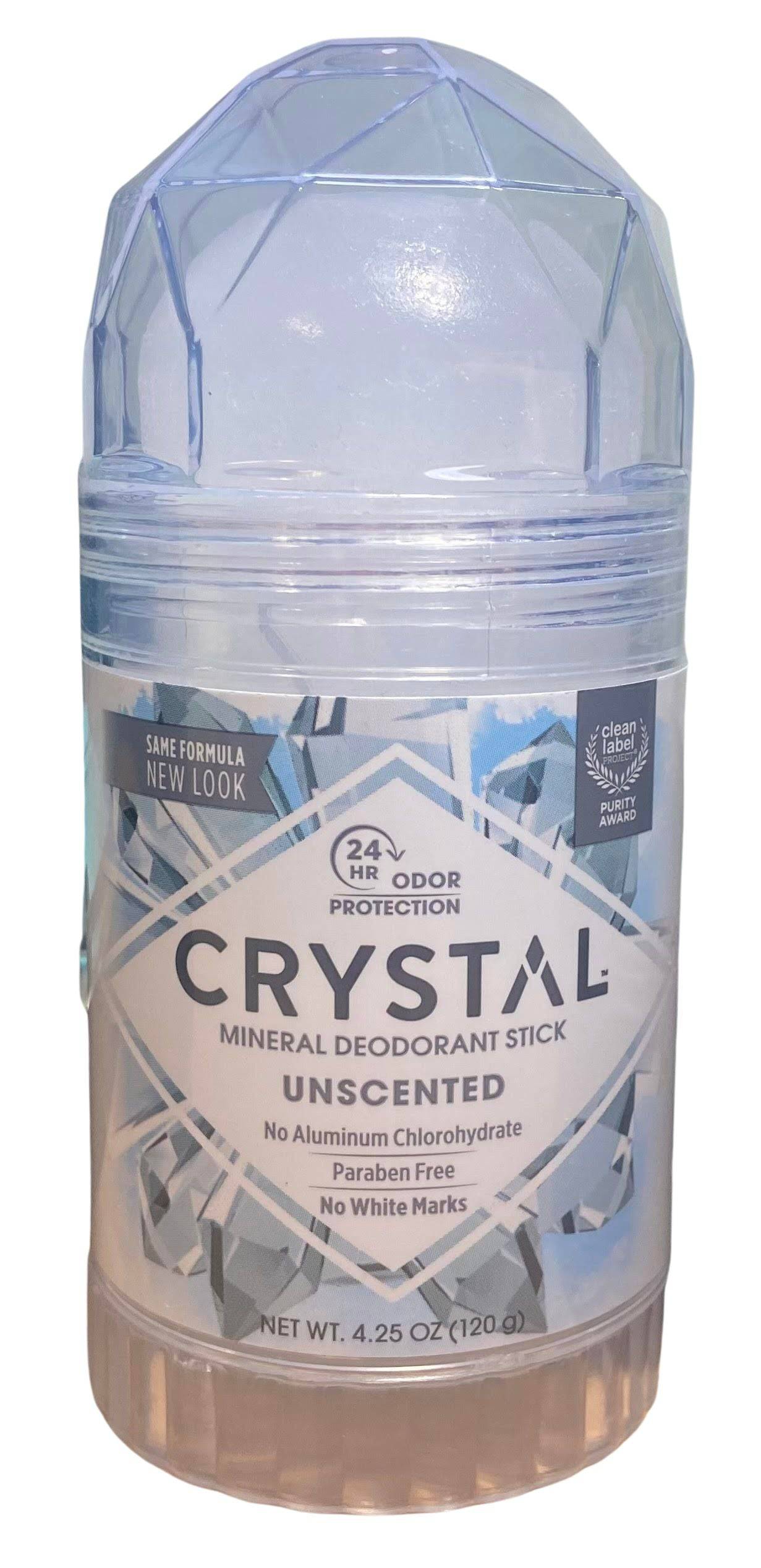 Crystal Deodorant, Stick, Unscented