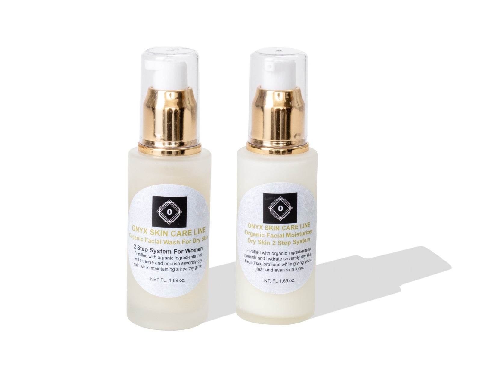 Organic Two-Step Facial for Dry Skin System Wash and Moisturizer - For WOMEN