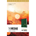 The Message Deluxe Gift Bible, Large Print (Leather-Look, Green): The Bible in Contemporary Language