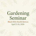 Gardening Seminar text design