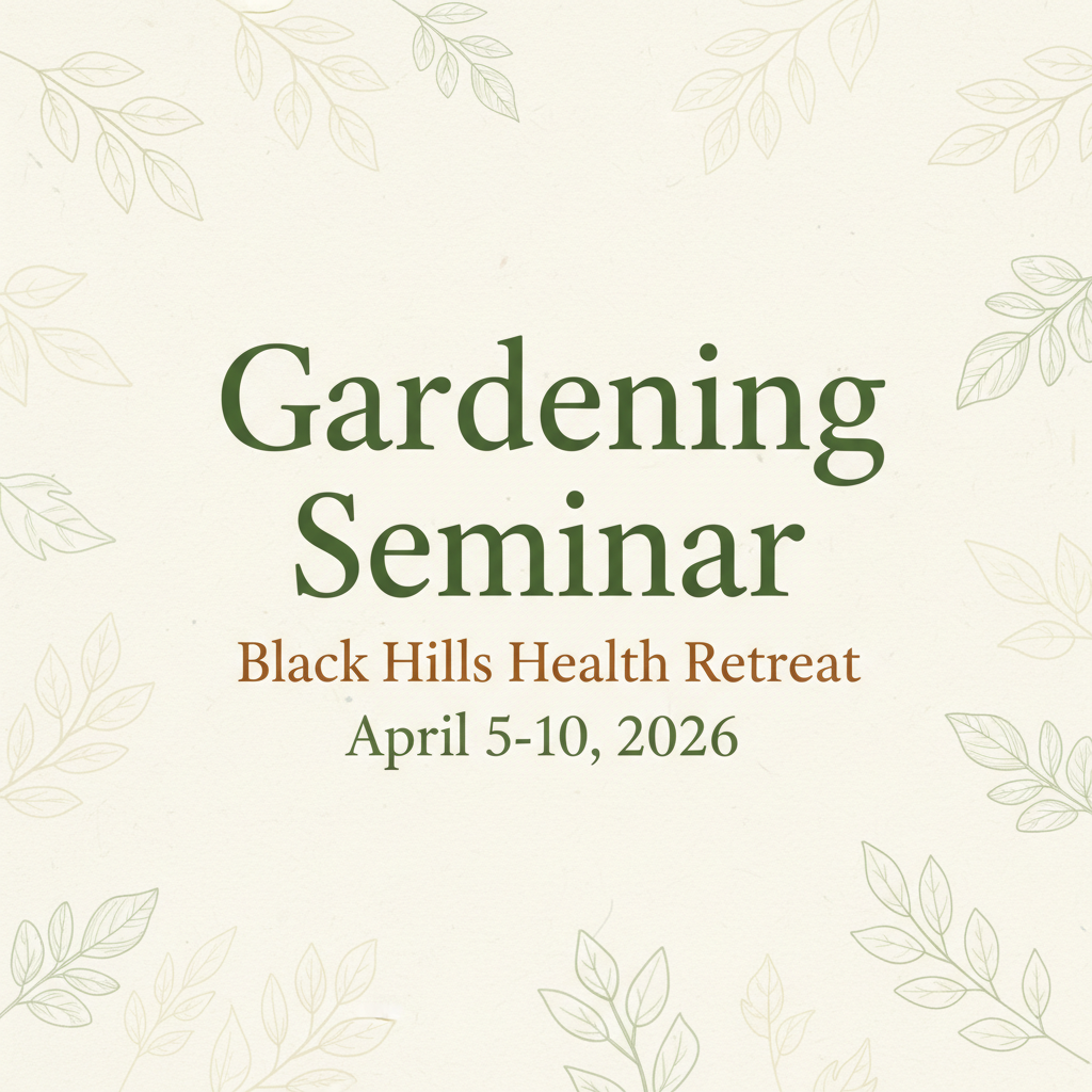 Gardening Seminar text design