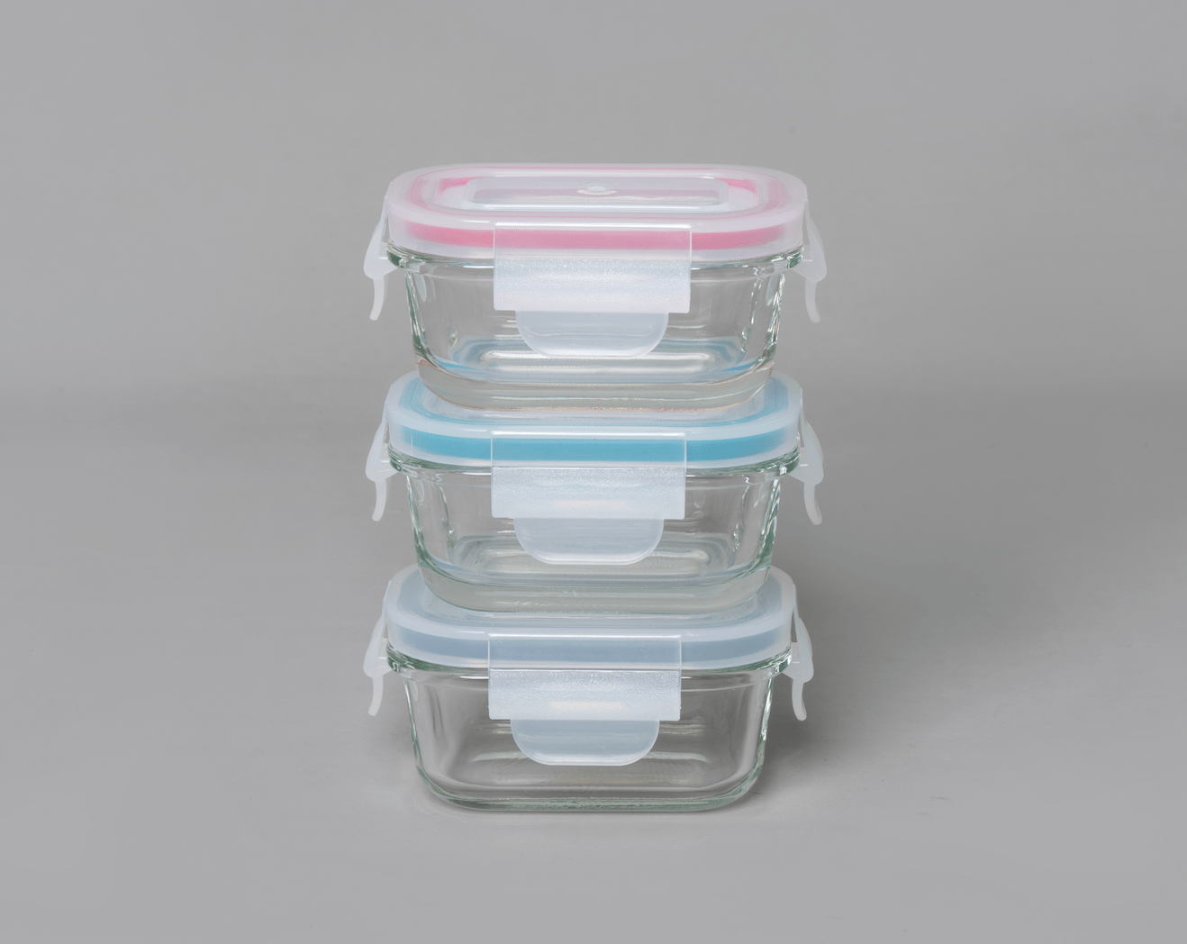 Mini Glass Container Set - Rectangular