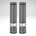 "Boston" Electric Salt and Pepper Mill, s/s, acrylic, 2" dia. x 9"