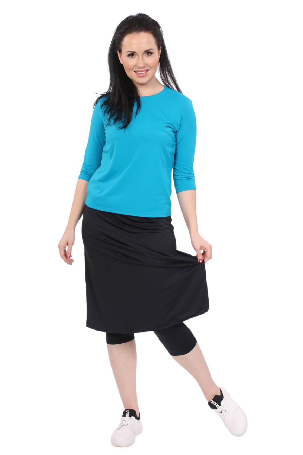 Swim and Sport Skirt with Attached Leggings - Mid-Weight Fabric
