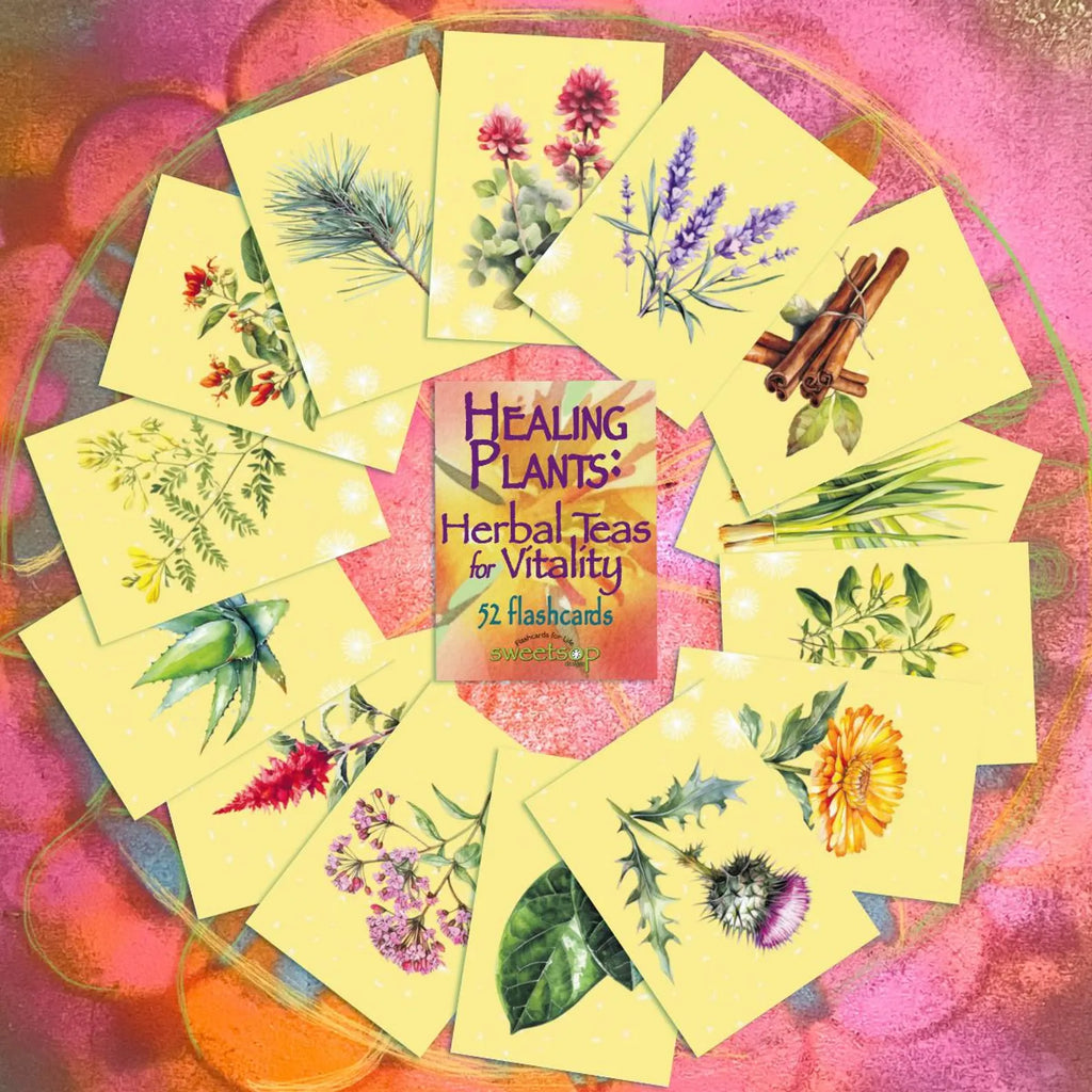 Healing Plants: Herbal Teas for Vitality, 52 Flashcards