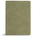 CSB Women's Study Bible, Sage Suedesoft Leathertouch, Indexed