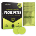 Focus Patches Mental Clarity & Energy with ALCAR, Caffeine, L-Theanine, B-Vitamins, Lion’s Mane, 36 patches