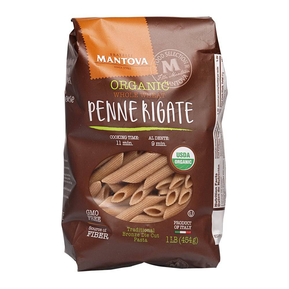 Penne Rigate, Whole Wheat, Organic
