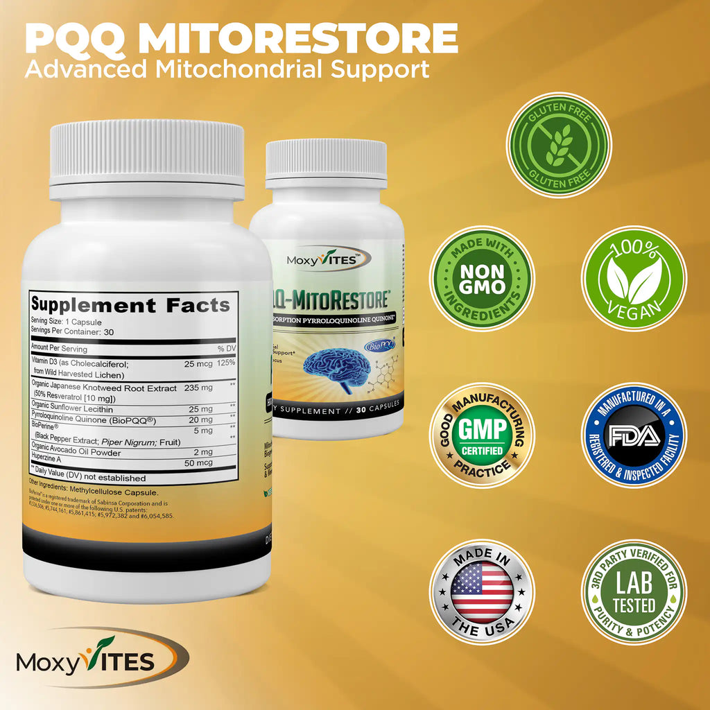 BioPQQ® 20mg Mitochondrial Energy & Memory Support