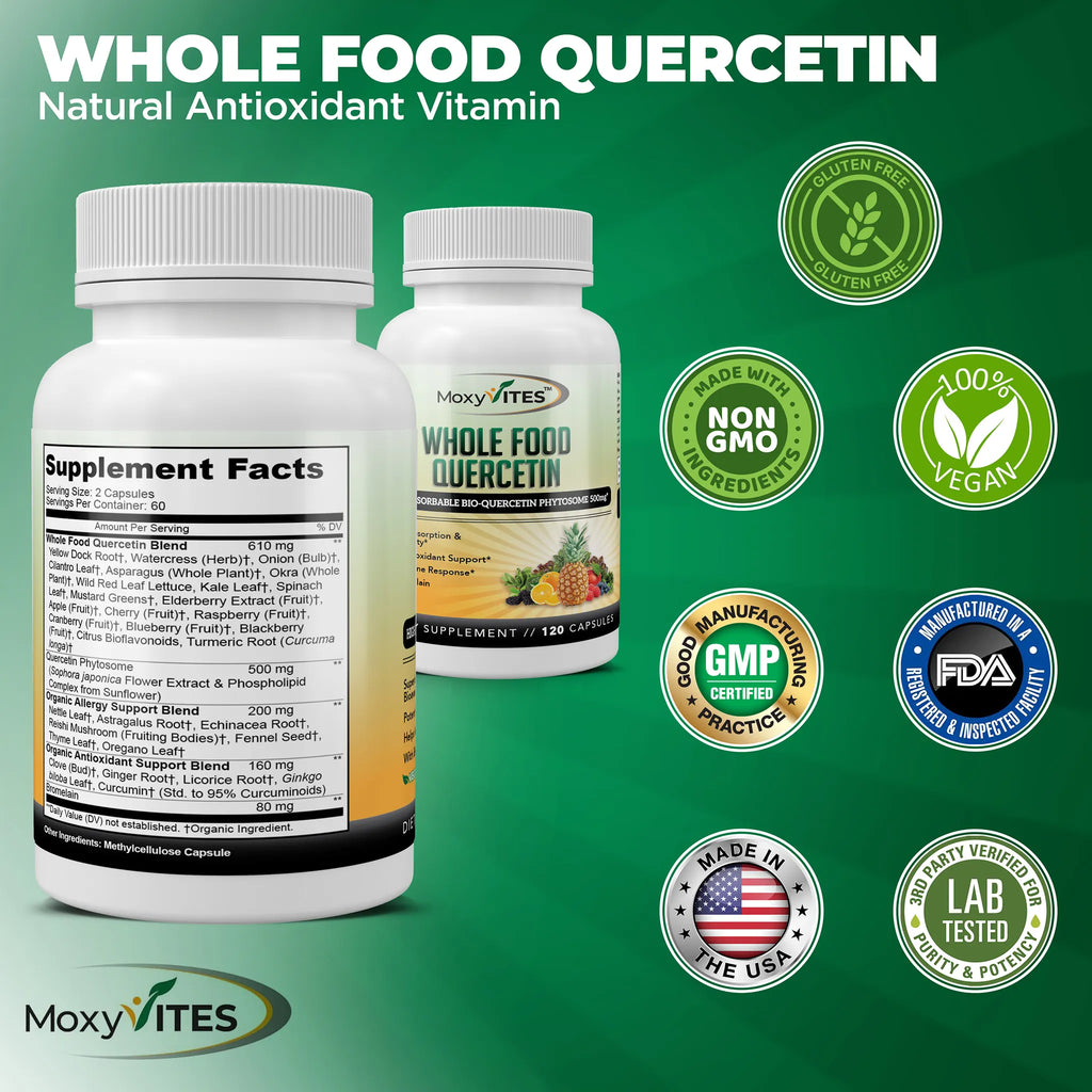 Quercetin with Bromelain 500mg: Bioactive Phytosome