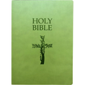 KJV Holy Bible, Cross Design, Large Print, Olive Ultrasoft: (Red Letter, Green, 1611 Version)