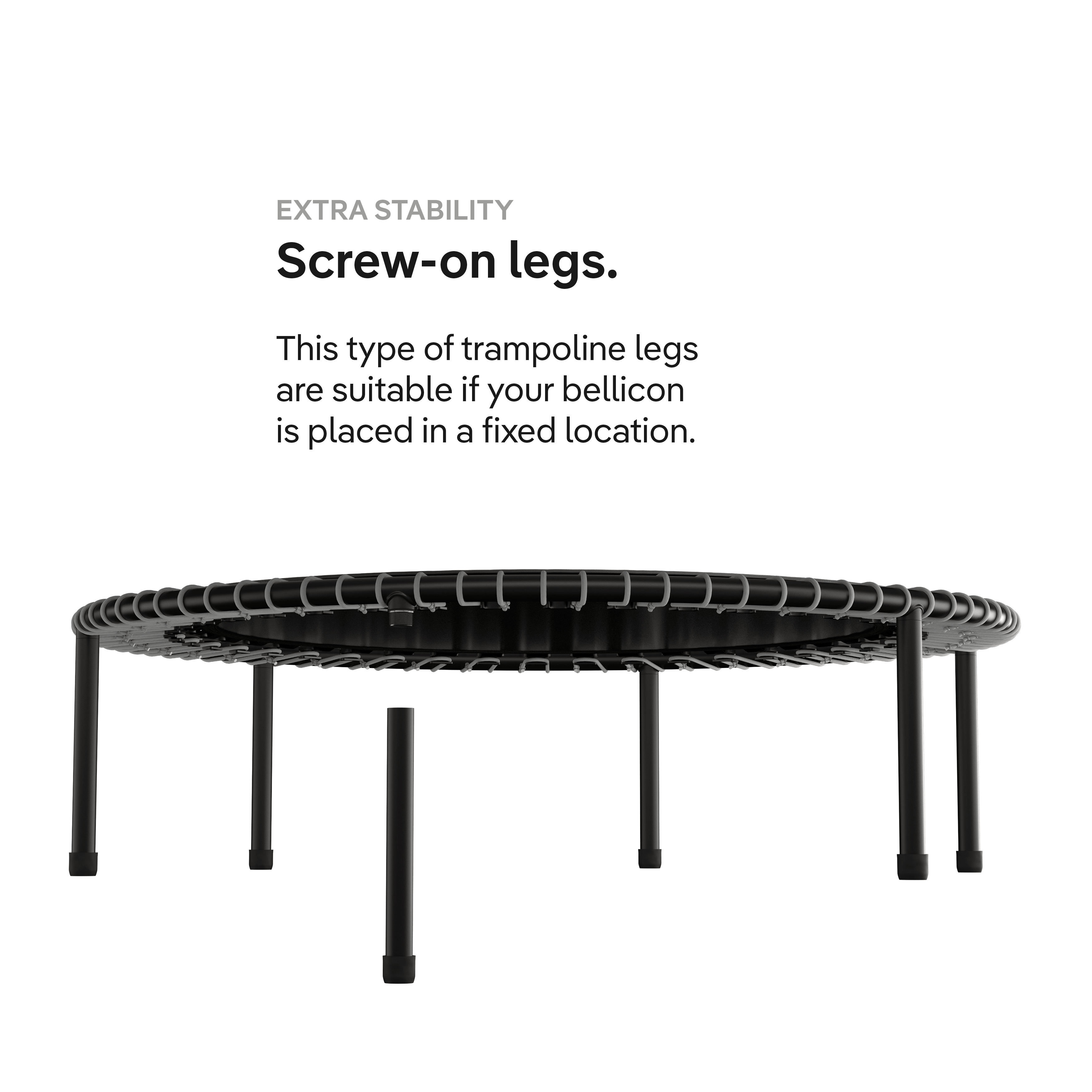 bellicon 44", screw-on legs, T-bar