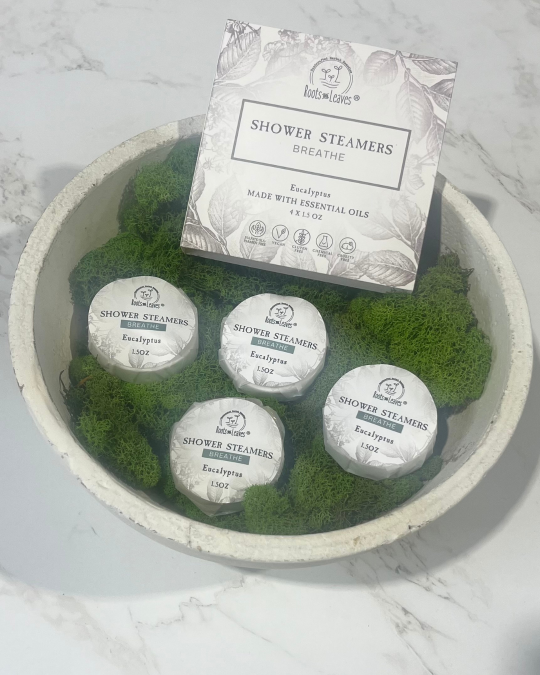 Shower Steamer & Bath Bomb - Breathe / Eucalyptus