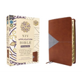 NIV Application Bible, Personal Size, Leathersoft, Brown/Blue, Red Letter, Indexed, Comfort Print: Bringing the Ancient Message of the Bible Into Your