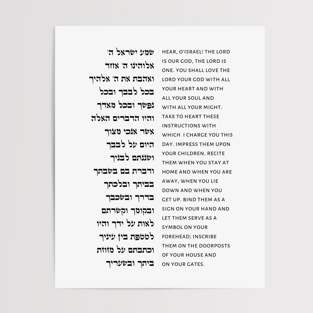 The Shema - Deuteronomy 6:4-9