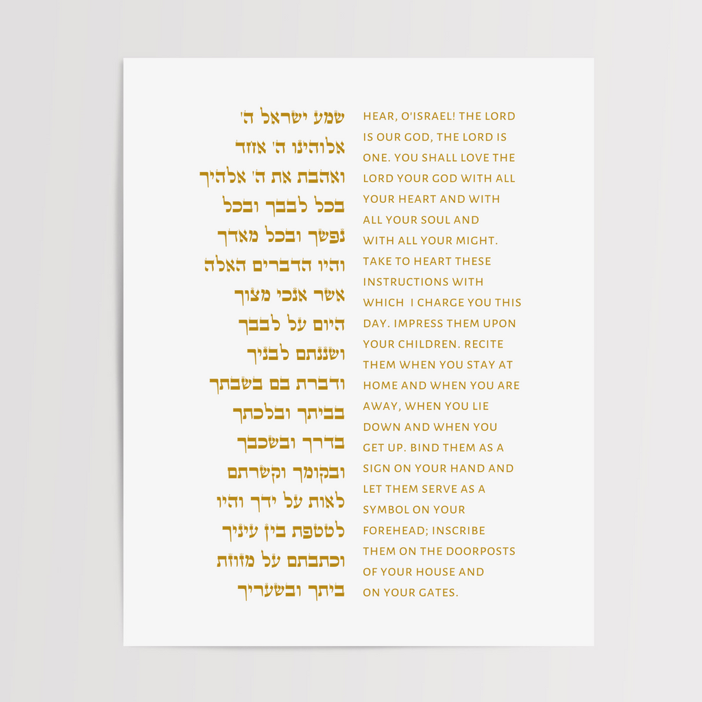 The Shema - Deuteronomy 6:4-9