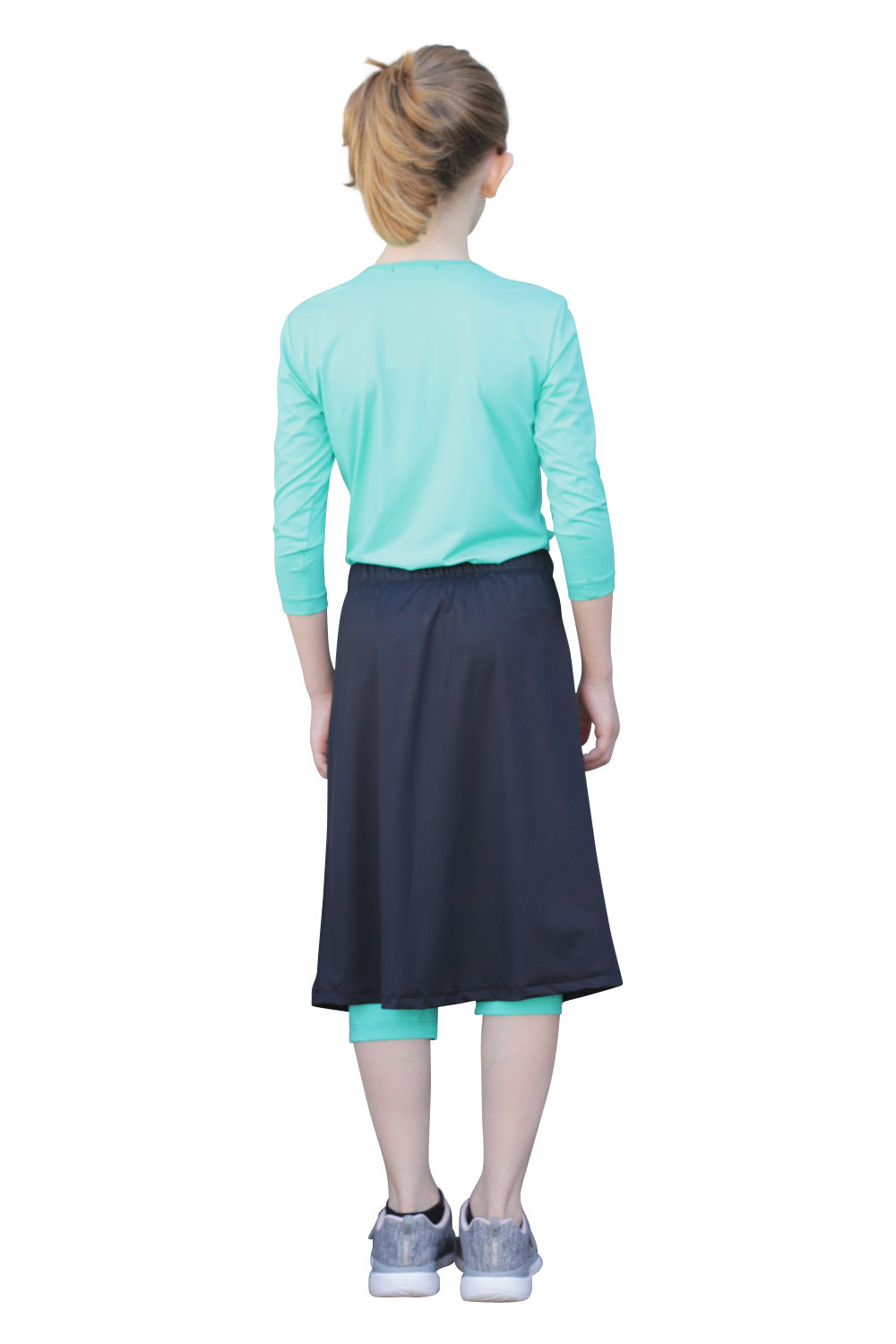 Girls Swim and Sports Skirt with Attached Leggings - UPF 50 Protection