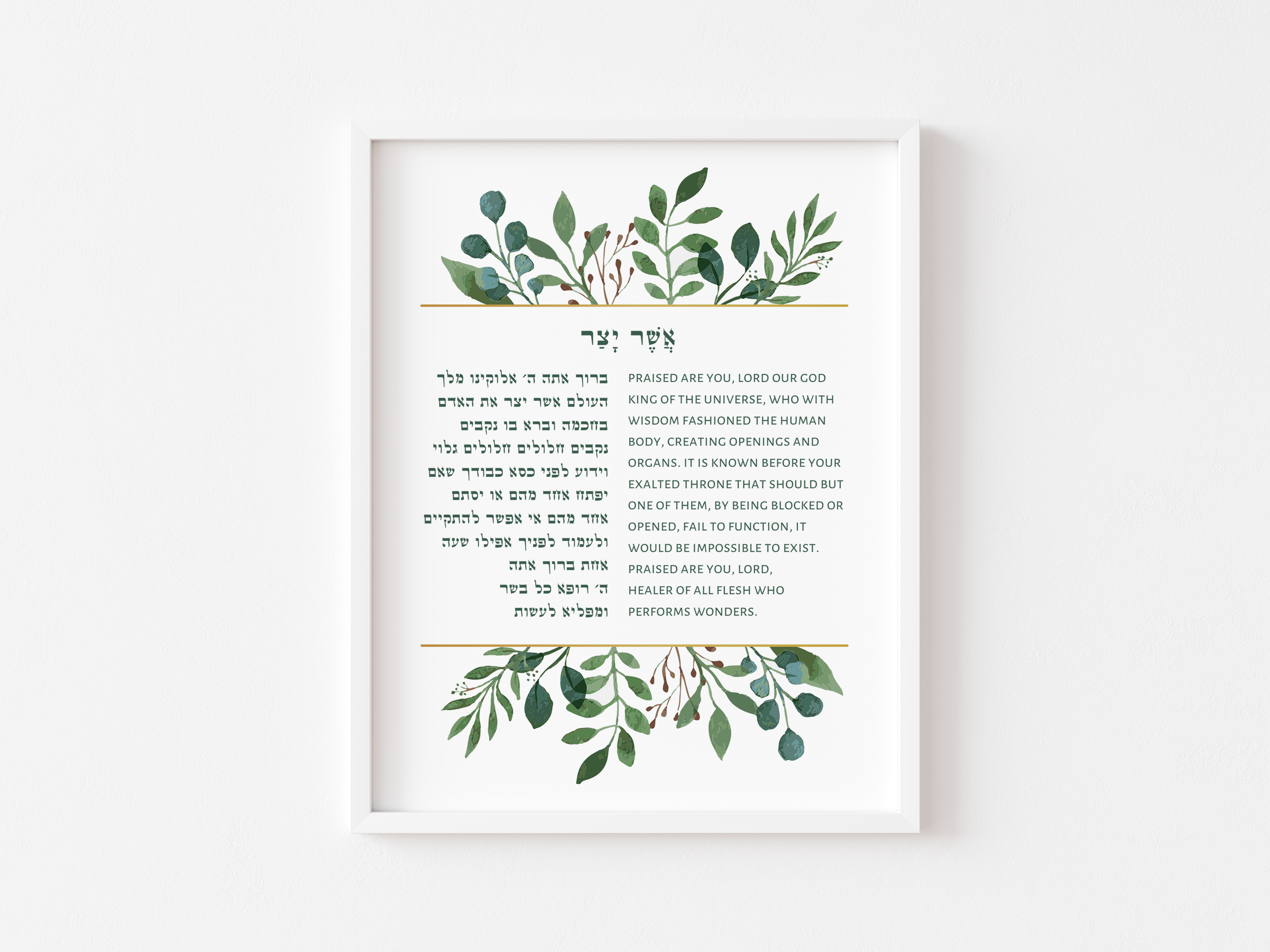 Asher Yatzar Bracha