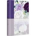 KJV Holy Bible, Large Print Medium Format, Purple Cloth Hardcover W/Ribbon Marker, Red Letter